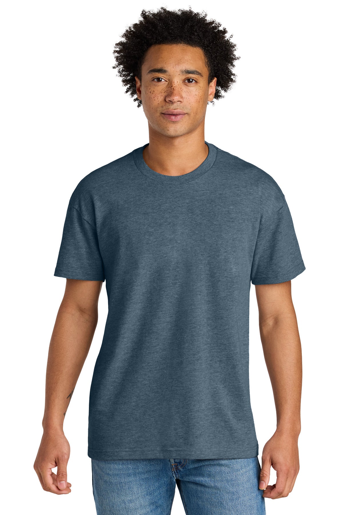 Next Level Apparel Heavyweight Tee NL7200 in Heather Blue Jean