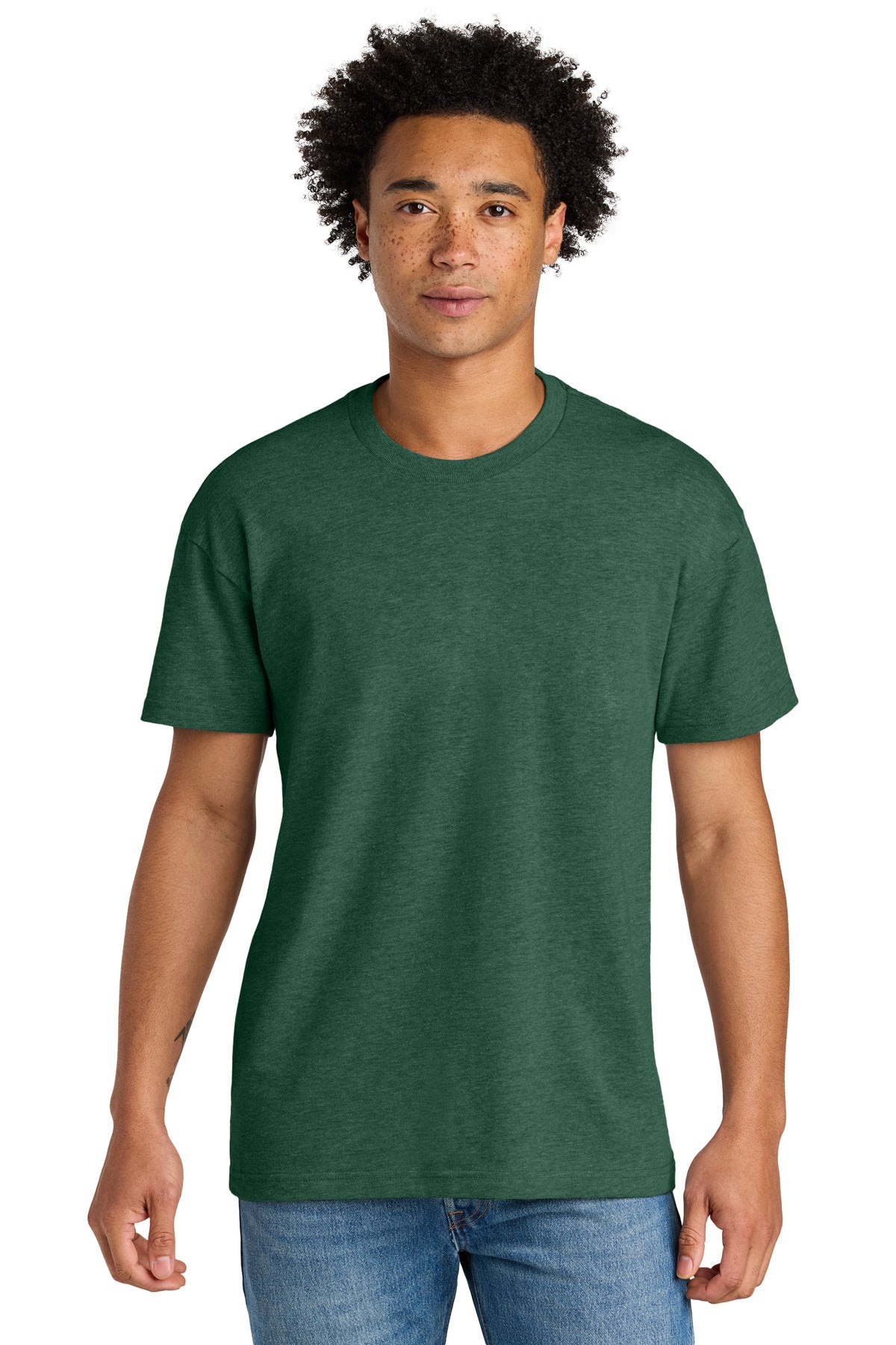 Next Level Apparel Heavyweight Tee NL7200 in Heather Forest Green