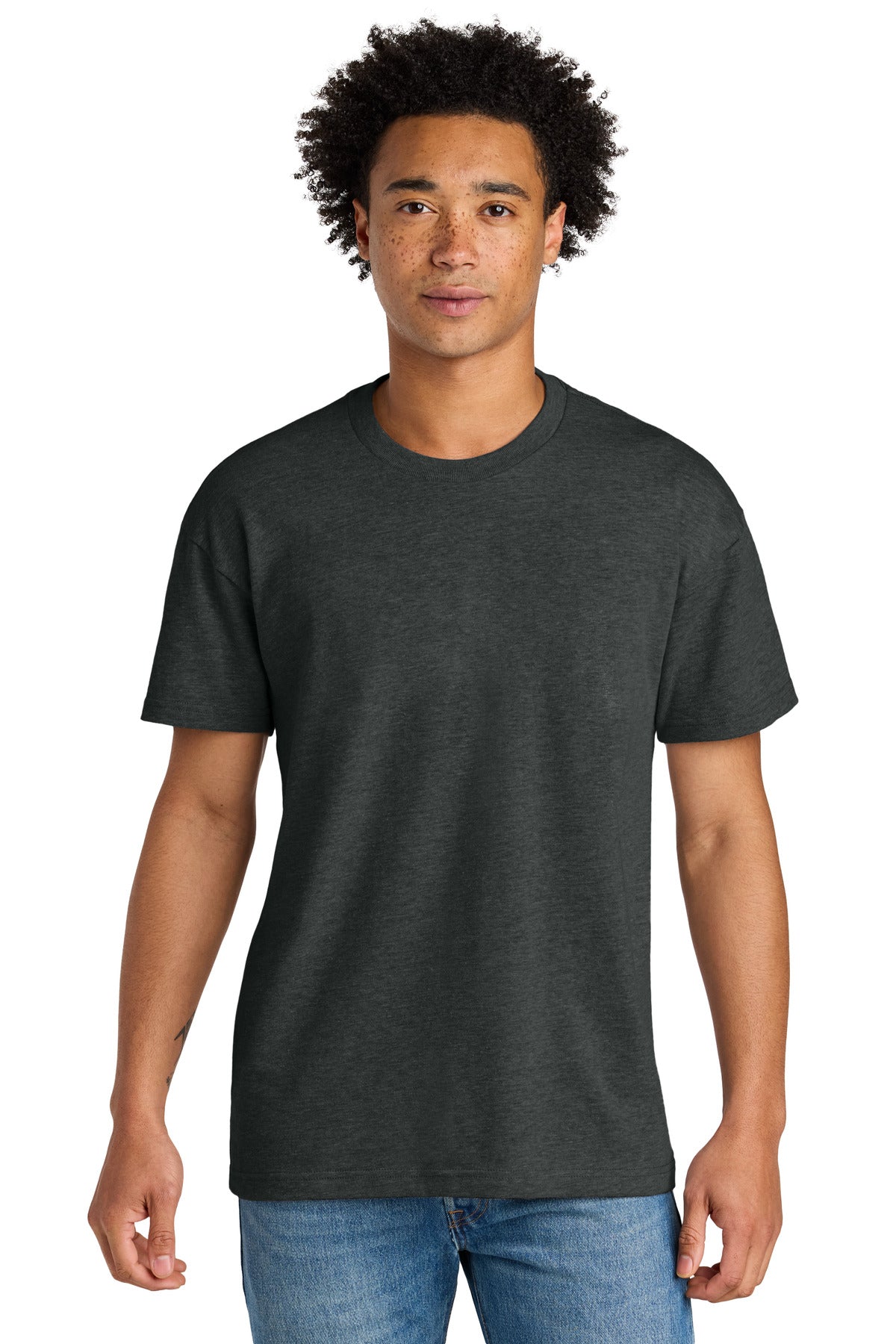 Next Level Apparel Heavyweight Tee NL7200 in Heather Graphite Black