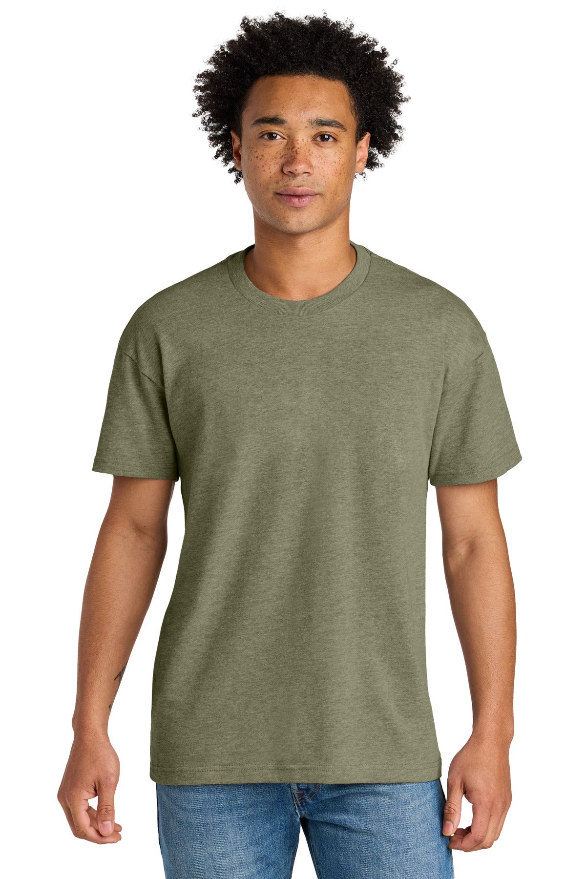 Next Level Apparel Heavyweight Tee NL7200 in Heather Light Olive