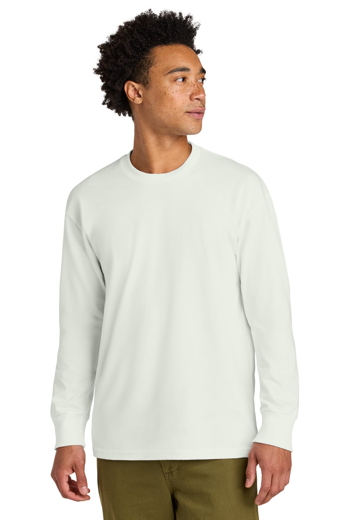 Next Level Apparel Heavyweight Long Sleeve Tee NL7211 in Bone