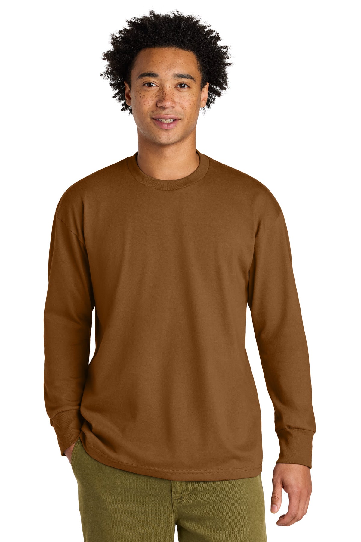Next Level Apparel Heavyweight Long Sleeve Tee NL7211 in Clay