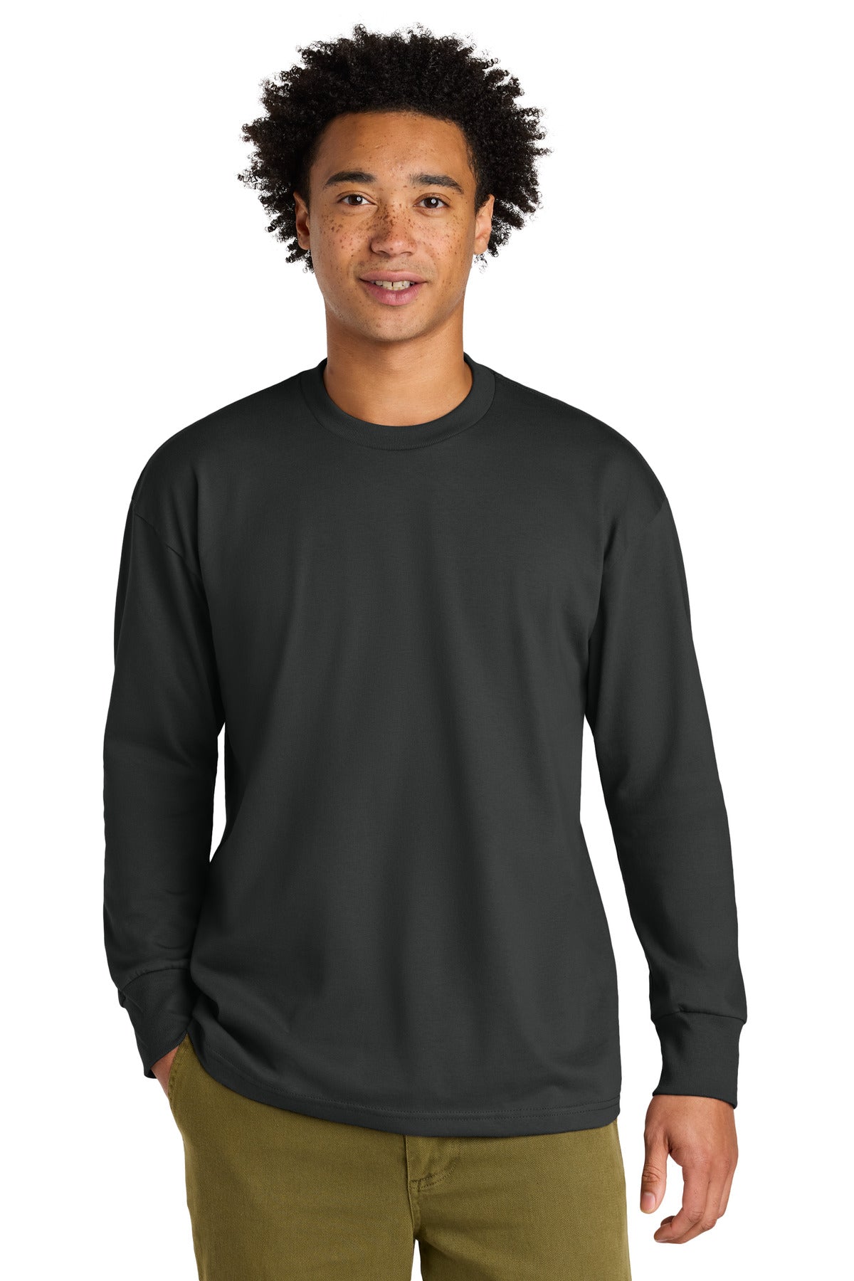 Next Level Apparel Heavyweight Long Sleeve Tee NL7211 in Graphite Black