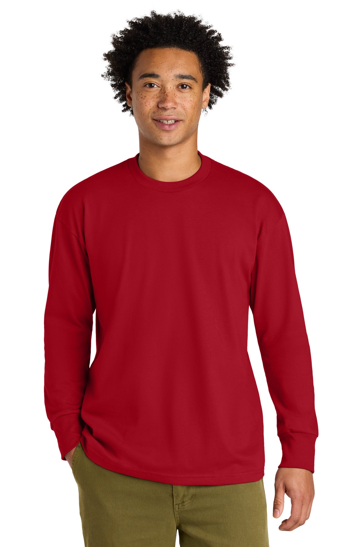Next Level Apparel Heavyweight Long Sleeve Tee NL7211 in Red