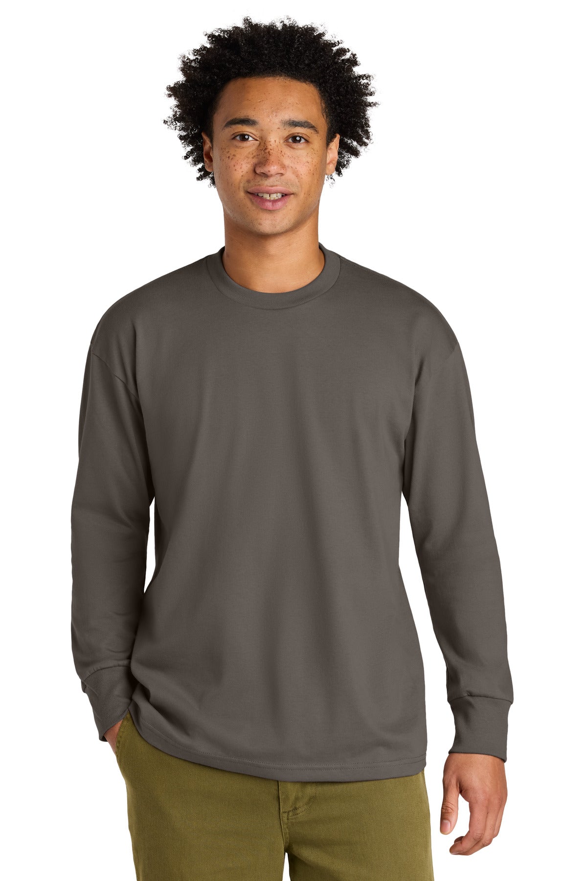Next Level Apparel Heavyweight Long Sleeve Tee NL7211 in Shiitake