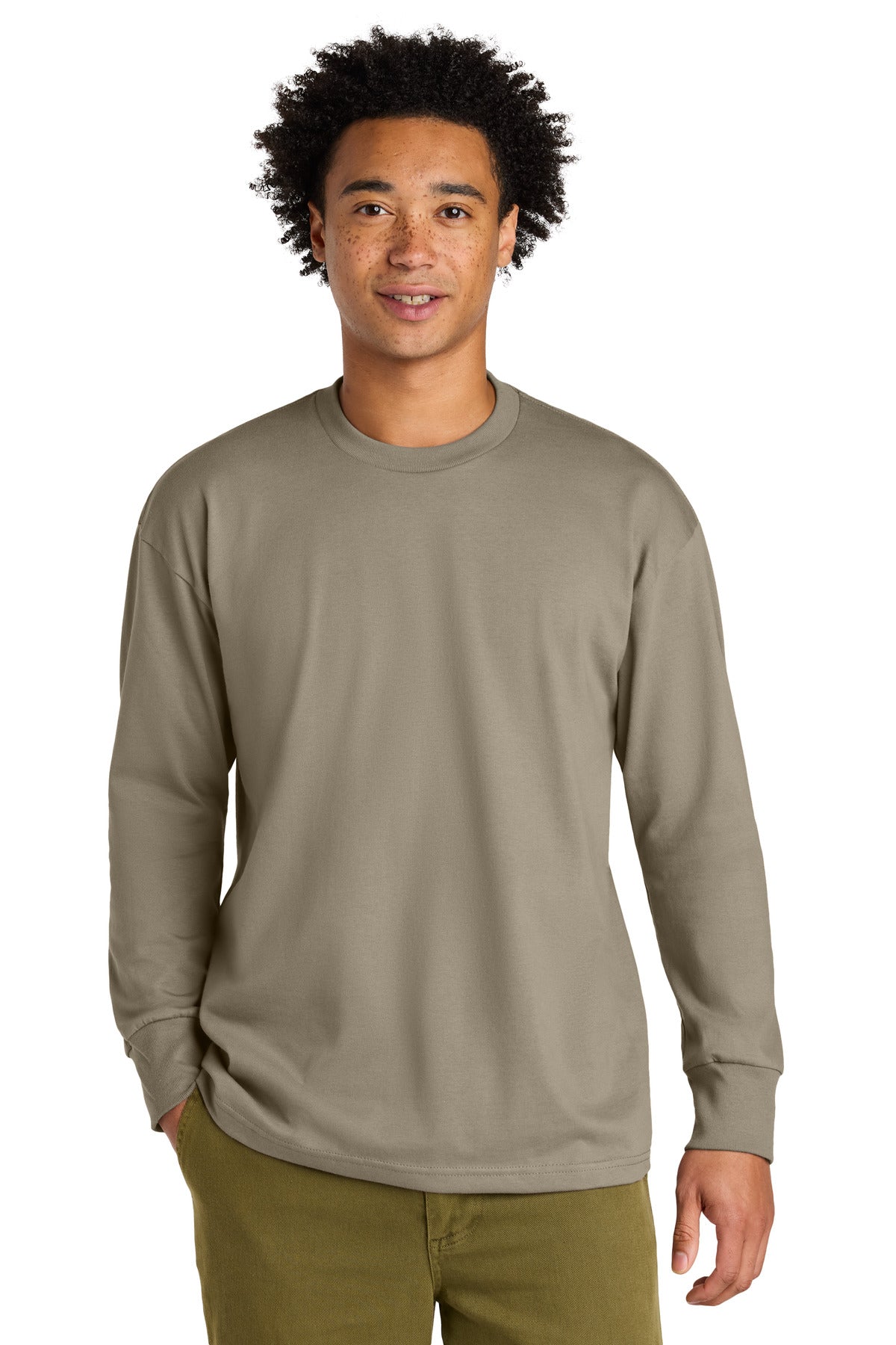 Next Level Apparel Heavyweight Long Sleeve Tee NL7211 in Tan
