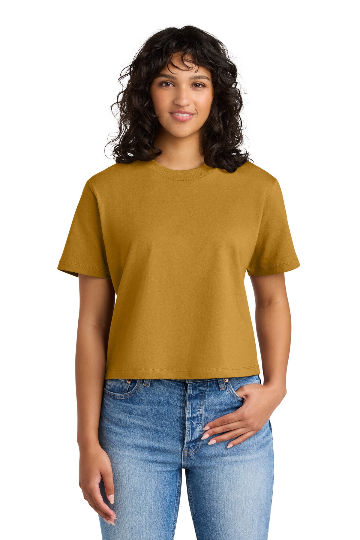 Next Level Apparel Women's Heavyweight Boxy Tee NL7610 in Antique Gold