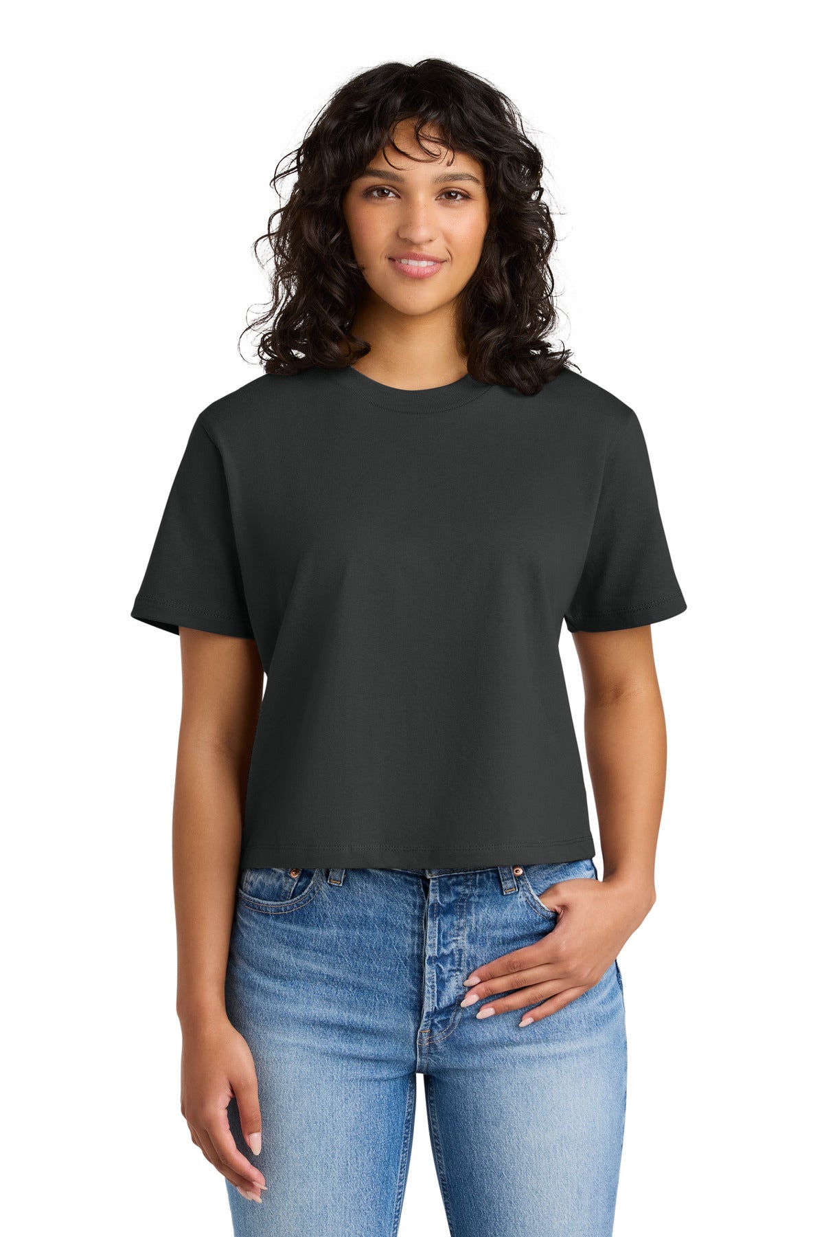 Next Level Apparel Women's Heavyweight Boxy Tee NL7610 in Graphite Black