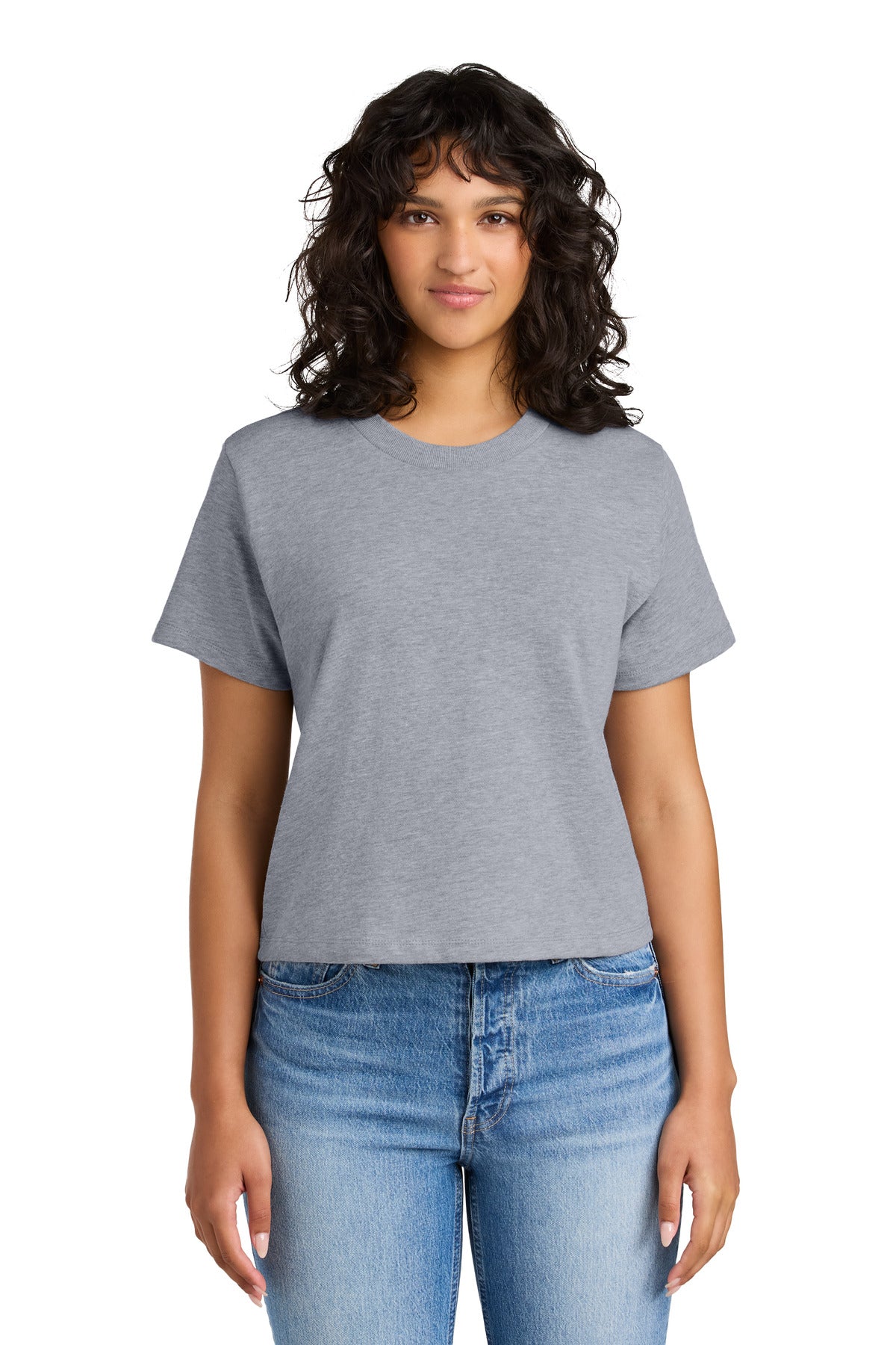 Next Level Apparel Women's Heavyweight Boxy Tee NL7610 in Heather Gray