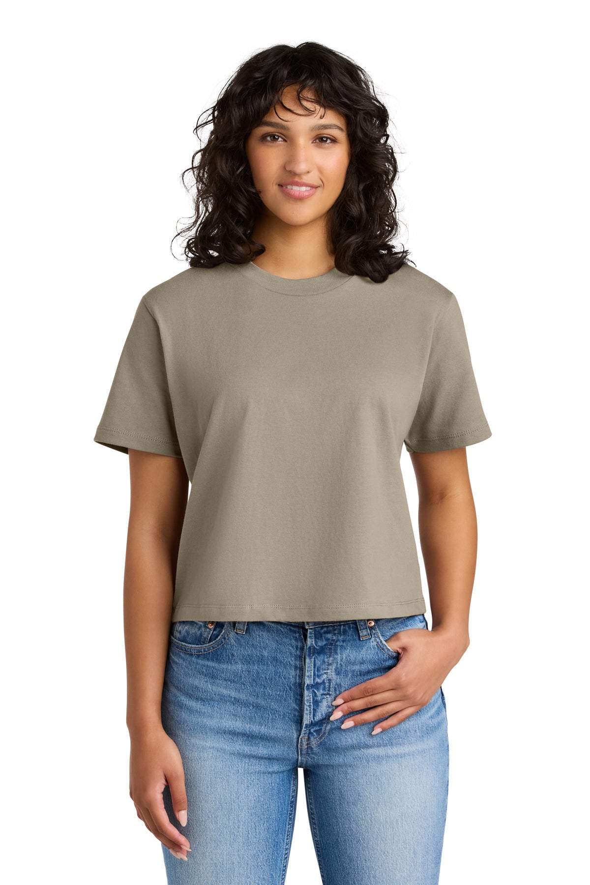 Next Level Apparel Women's Heavyweight Boxy Tee NL7610 in Tan