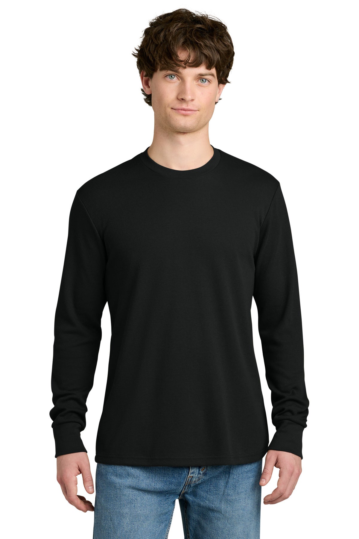 Next Level Apparel Ideal Thermal Long Sleeve Tee NL8211 in Black