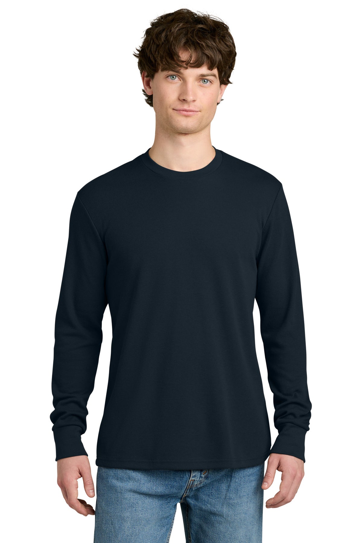 Next Level Apparel Ideal Thermal Long Sleeve Tee NL8211 in Midnight Navy