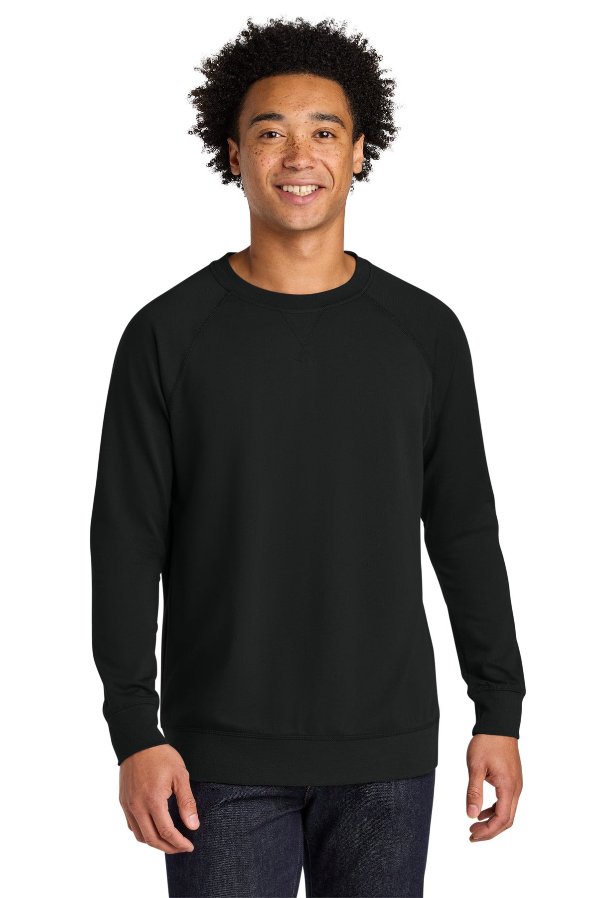 Next Level Apparel Laguna Raglan Sweatshirt NL9000 in Black