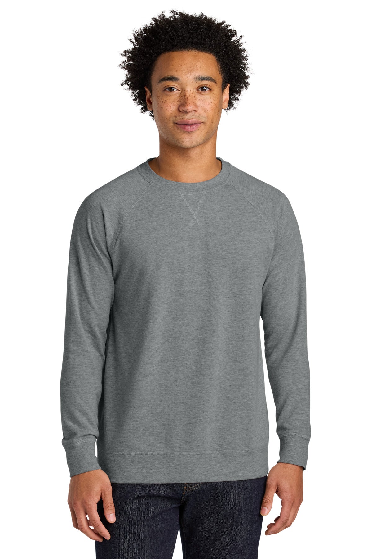 Next Level Apparel Laguna Raglan Sweatshirt NL9000 in Heather Gray