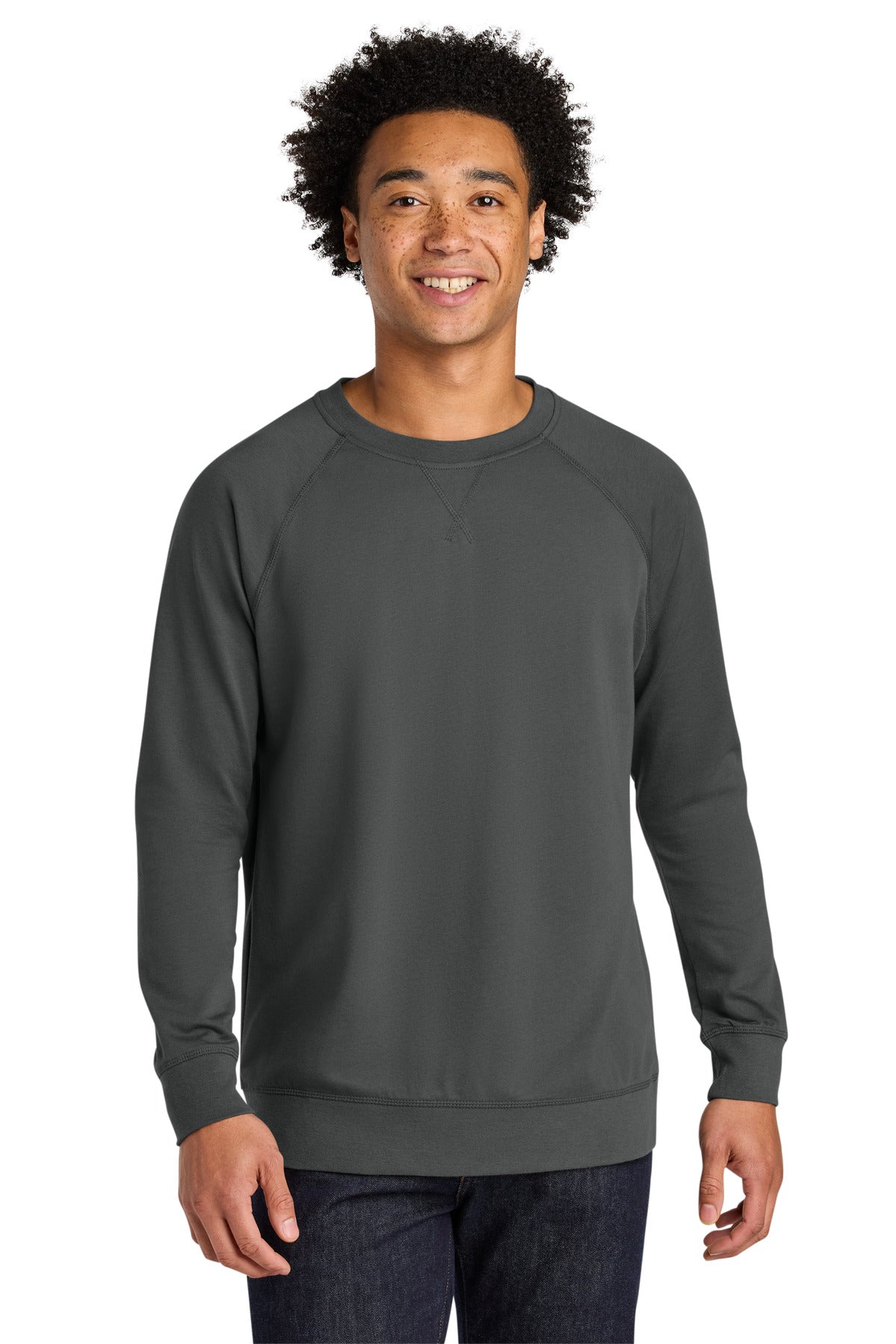 Next Level Apparel Laguna Raglan Sweatshirt NL9000 in Heavy Metal