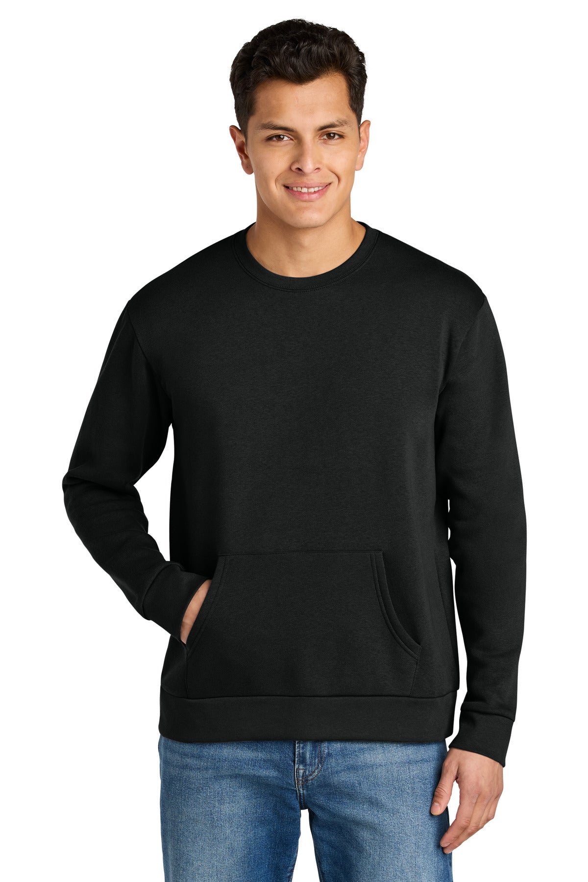 Next Level Apparel Santa Barbara Pocket Sweatshirt NL9001 in Black