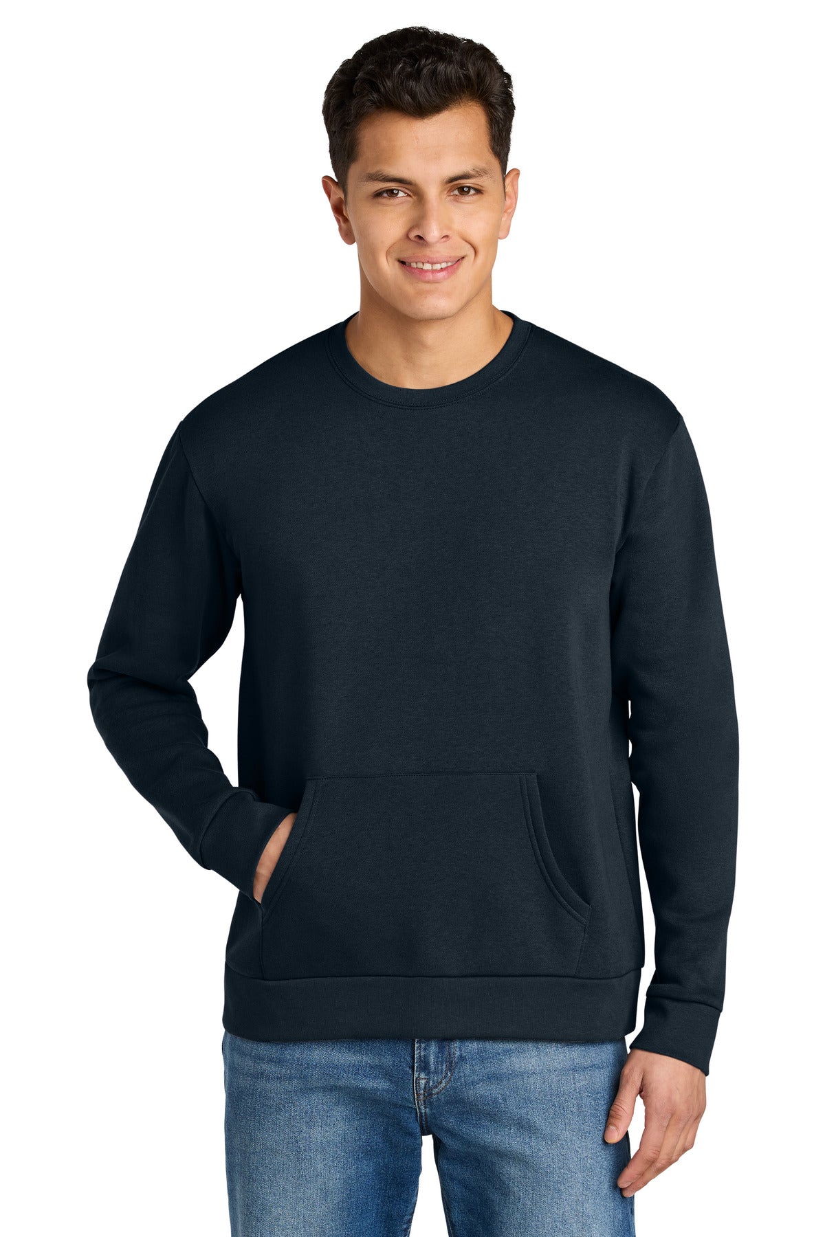Next Level Apparel Santa Barbara Pocket Sweatshirt NL9001 in Midnight Navy