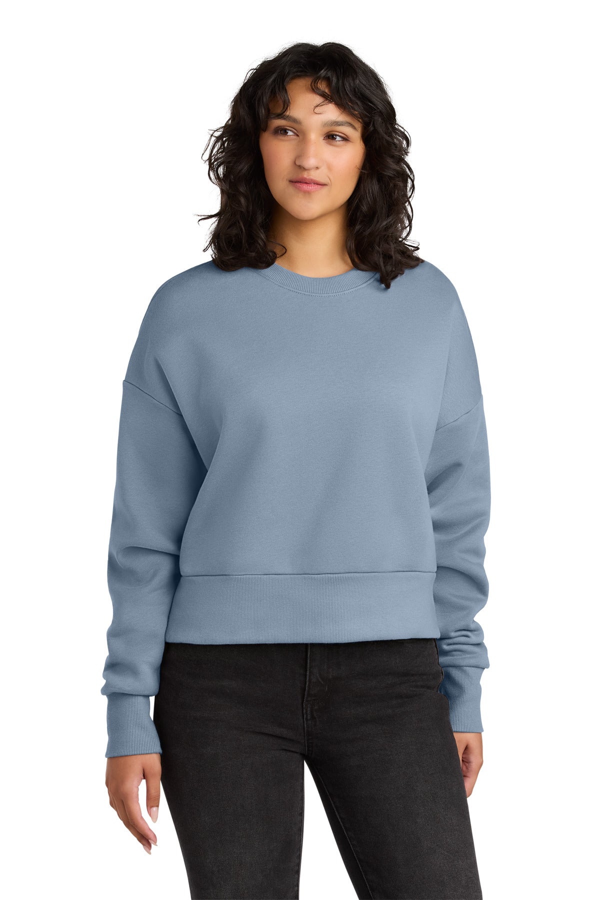Next Level Apparel Women's Heavyweight Sweatshirt NL9087 in Stonewash Denim