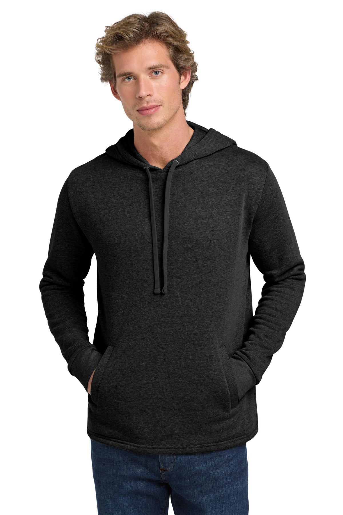 Next Level Apparel  Adult Malibu Pullover Hoodie. NL9300 in Heather Black