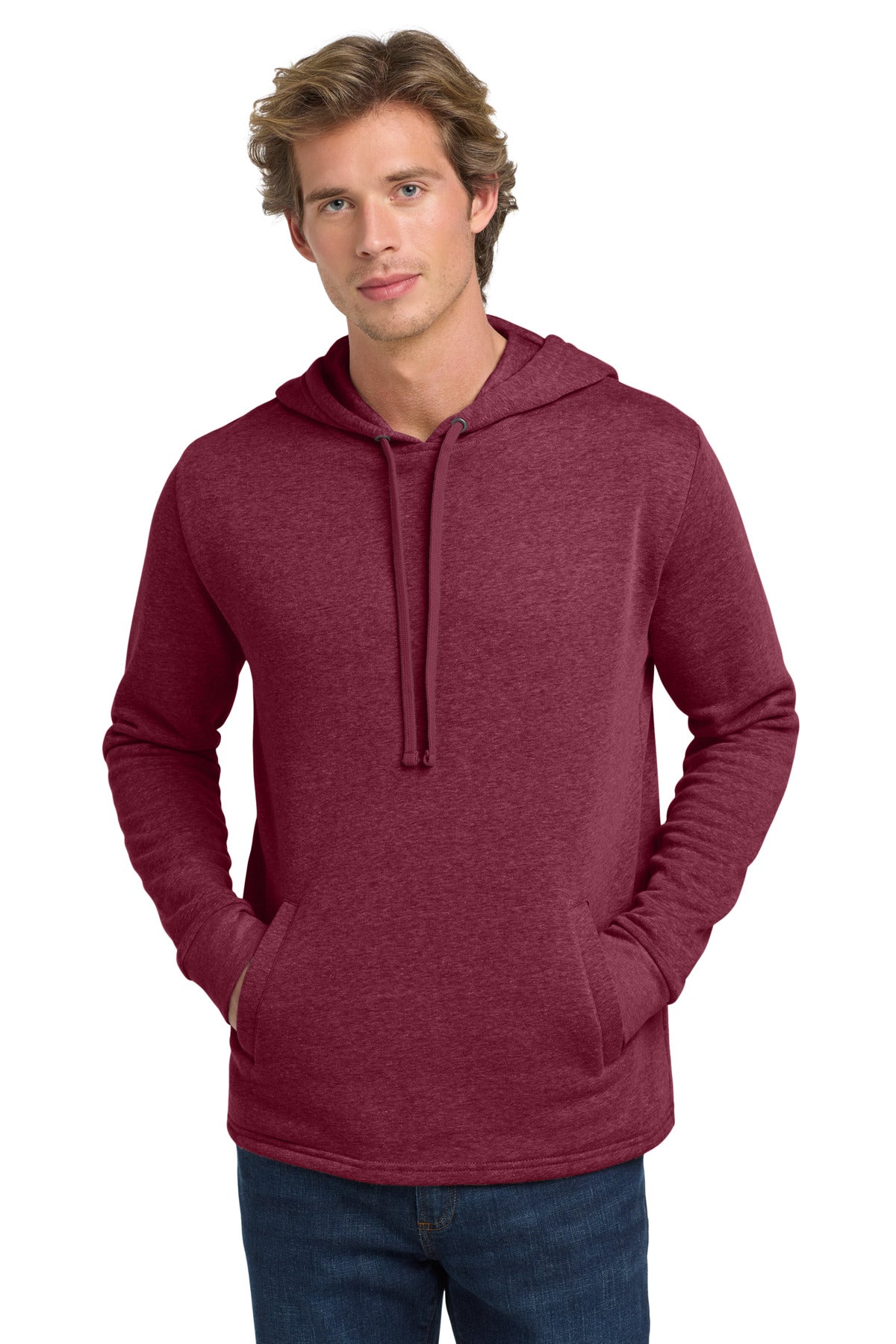 Next Level Apparel  Adult Malibu Pullover Hoodie. NL9300 in Heather Cardinal