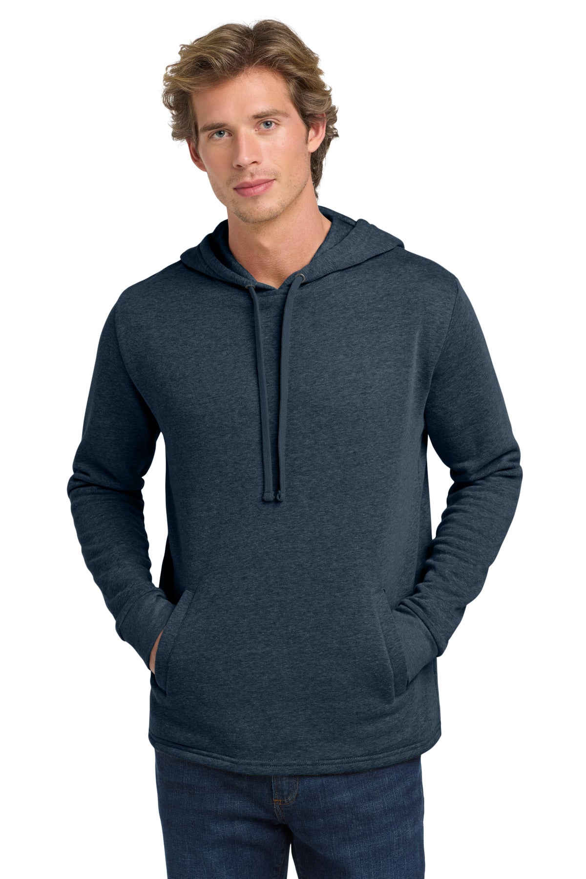 Next Level Apparel  Adult Malibu Pullover Hoodie. NL9300 in Heather Midnight Navy