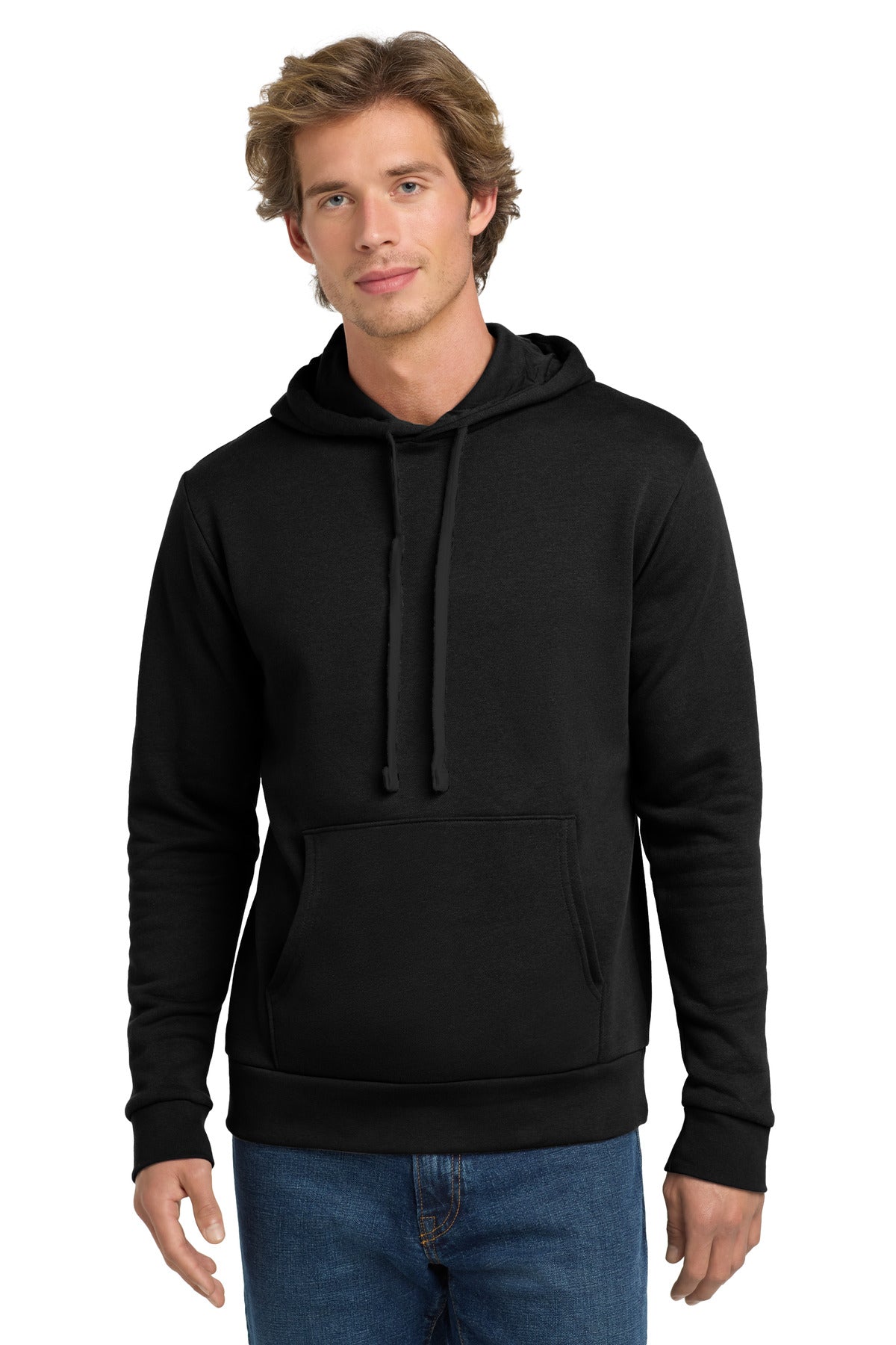 Next Level Apparel   Adult Santa Barbara Pullover Hoodie. NL9303 in Black On Black