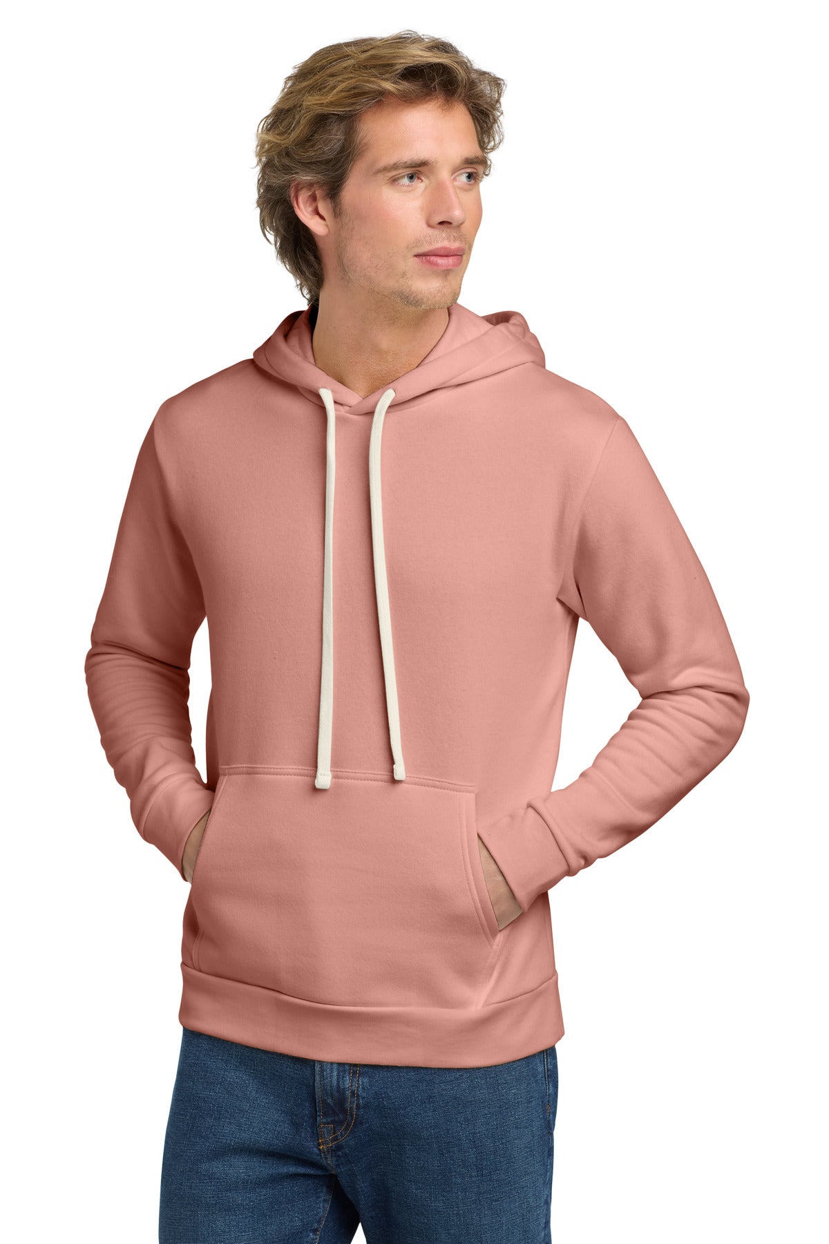 Next Level Apparel   Adult Santa Barbara Pullover Hoodie. NL9303 in Desert Pink