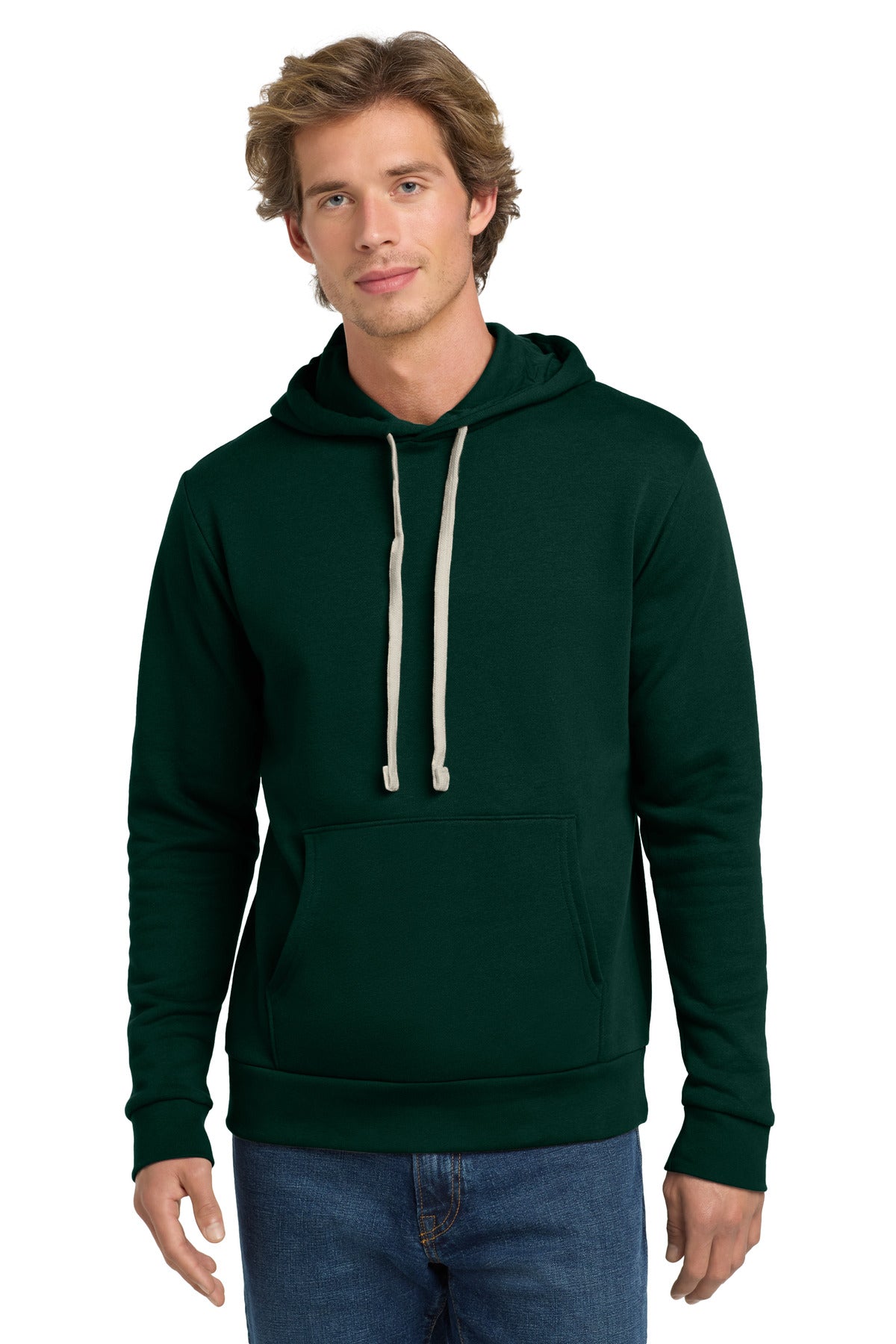 Next Level Apparel   Adult Santa Barbara Pullover Hoodie. NL9303 in Forest Green