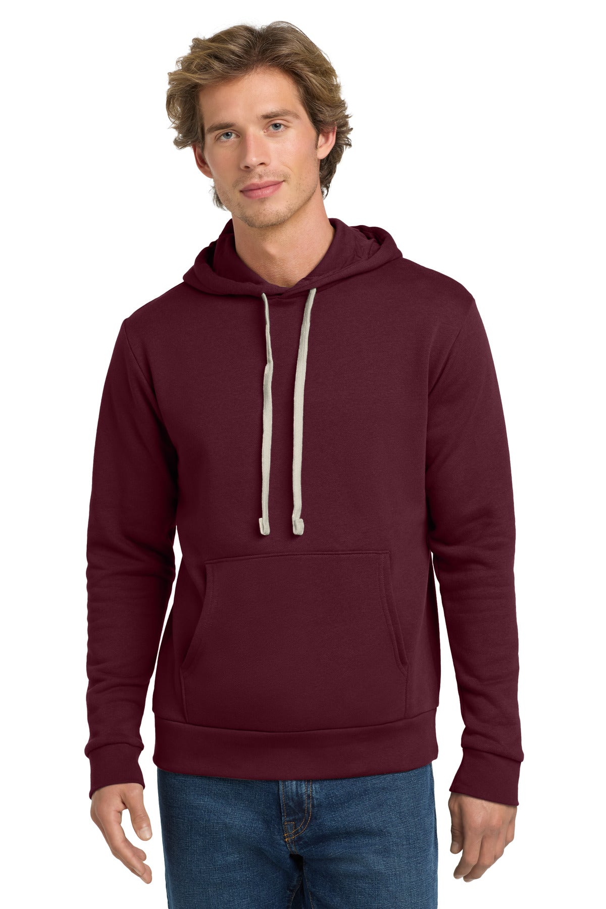 Next Level Apparel   Adult Santa Barbara Pullover Hoodie. NL9303 in Maroon