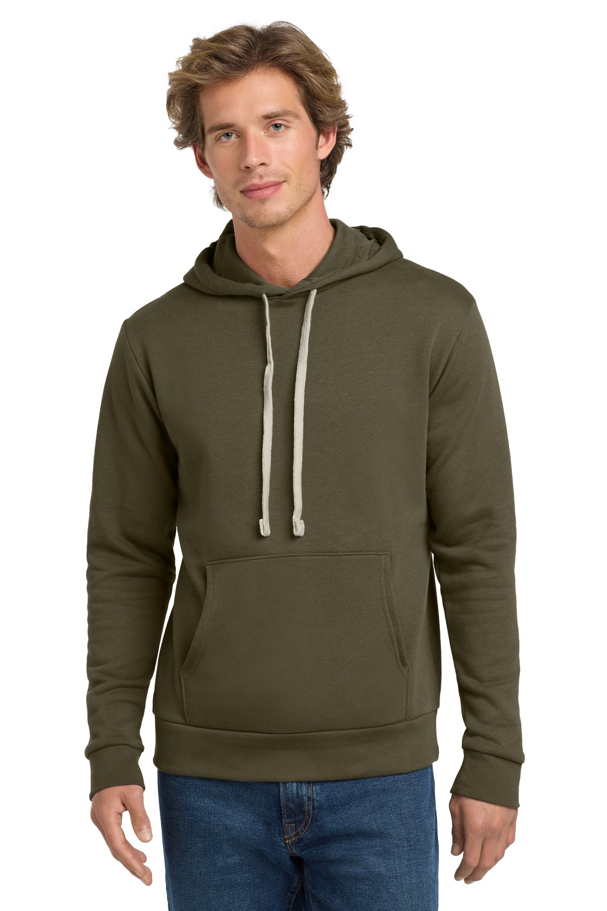 Next Level Apparel   Adult Santa Barbara Pullover Hoodie. NL9303 in Military Green