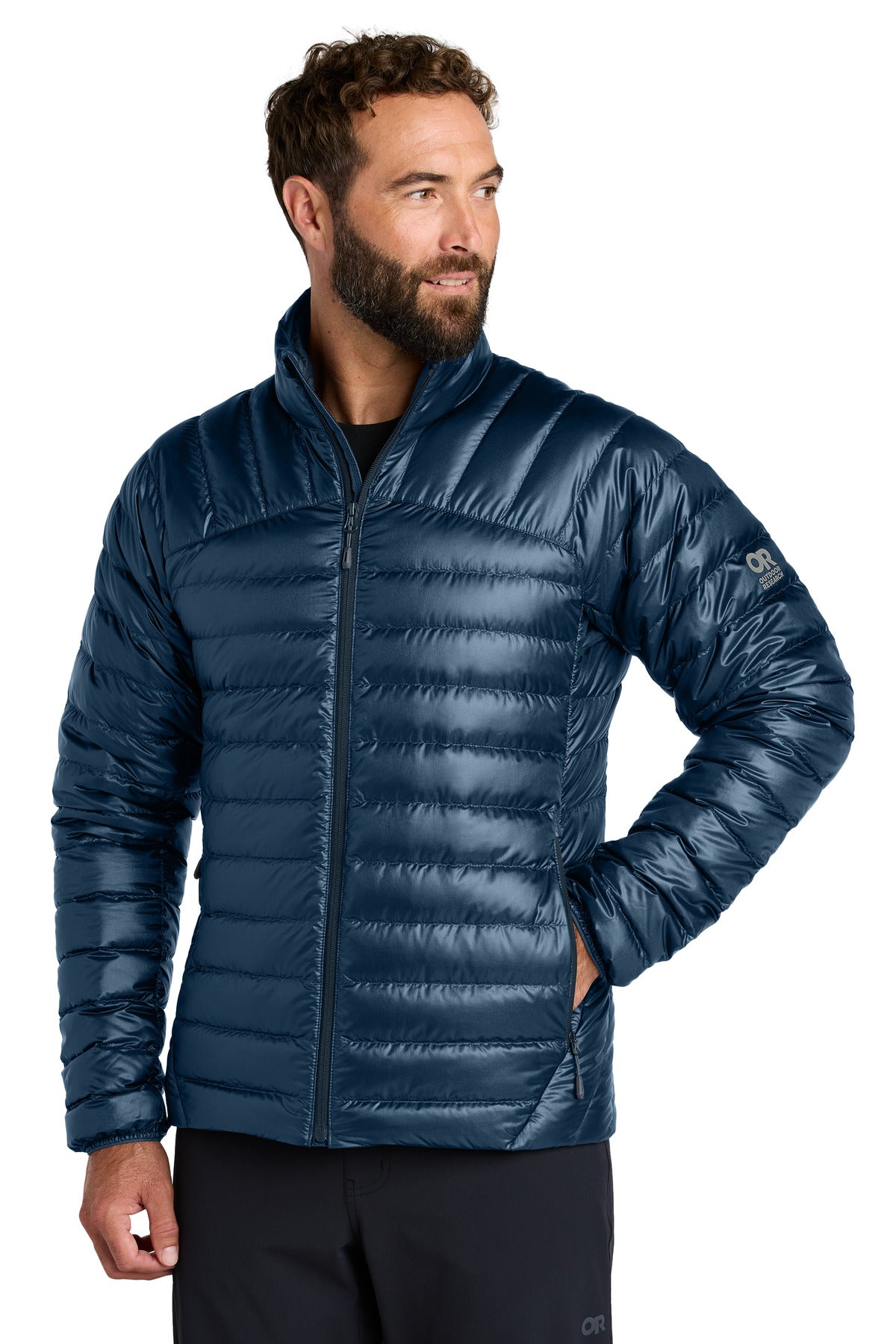 LIMITED EDITION Outdoor Research 800 Tech Down Jacket OR322228 in Naval Blue