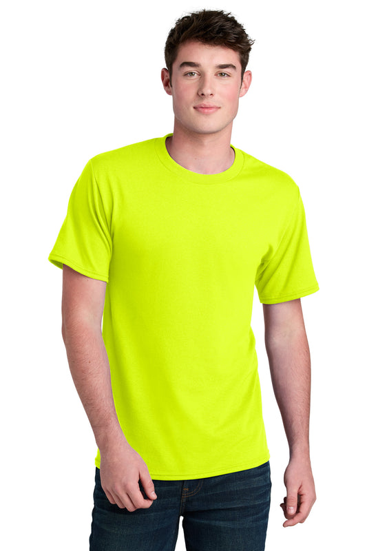 Port & Co Core Blend Recycled Tee PC01 in S. Green