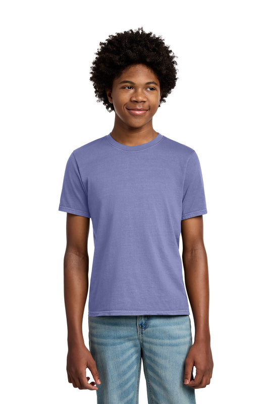 Port & Co Youth Beach Wash Garment-Dyed Tee. PC099Y in Amethyst