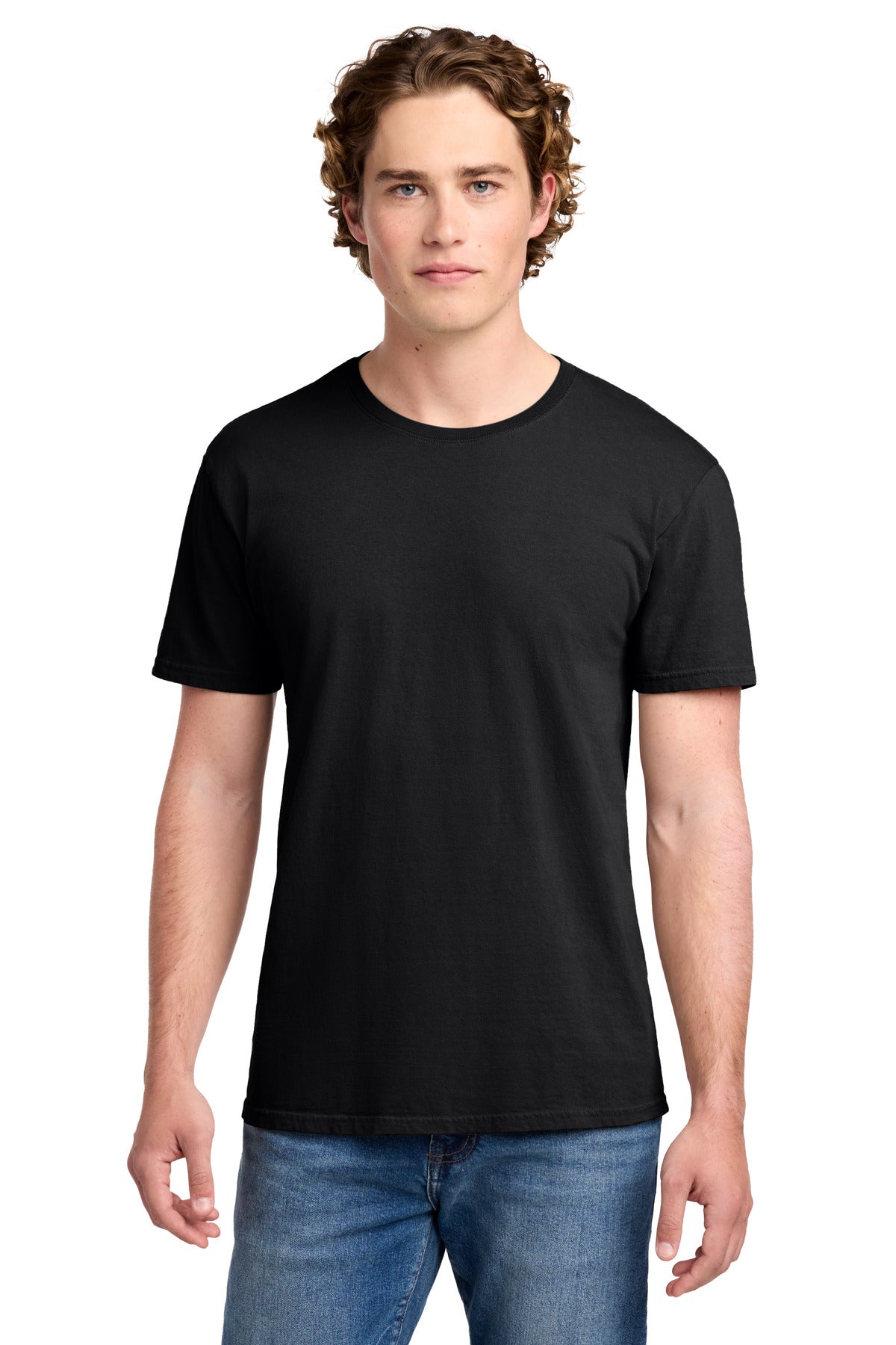 Port & Co Beach Wash Garment-Dyed Tee. PC099 in Black