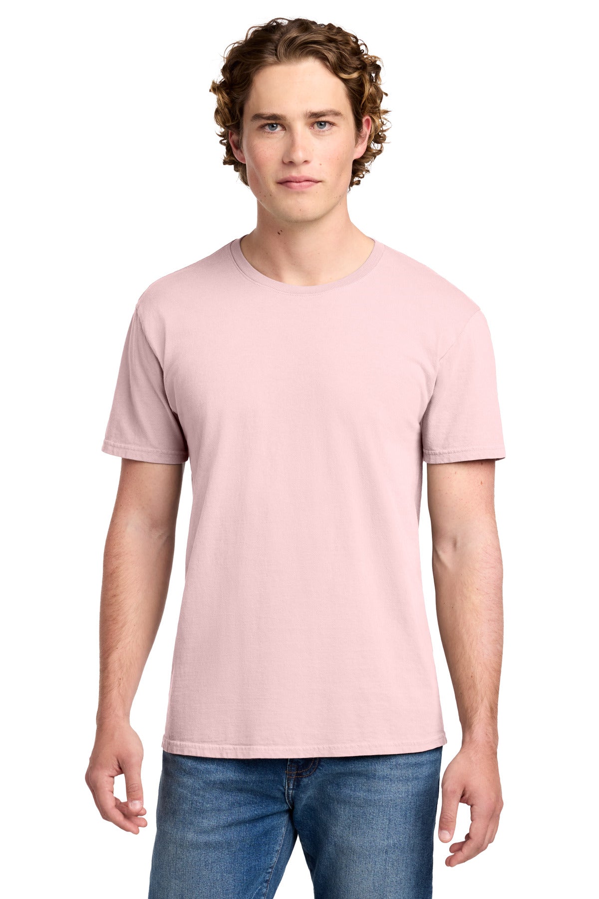Port & Co Beach Wash Garment-Dyed Tee. PC099 in Cherry Blossom