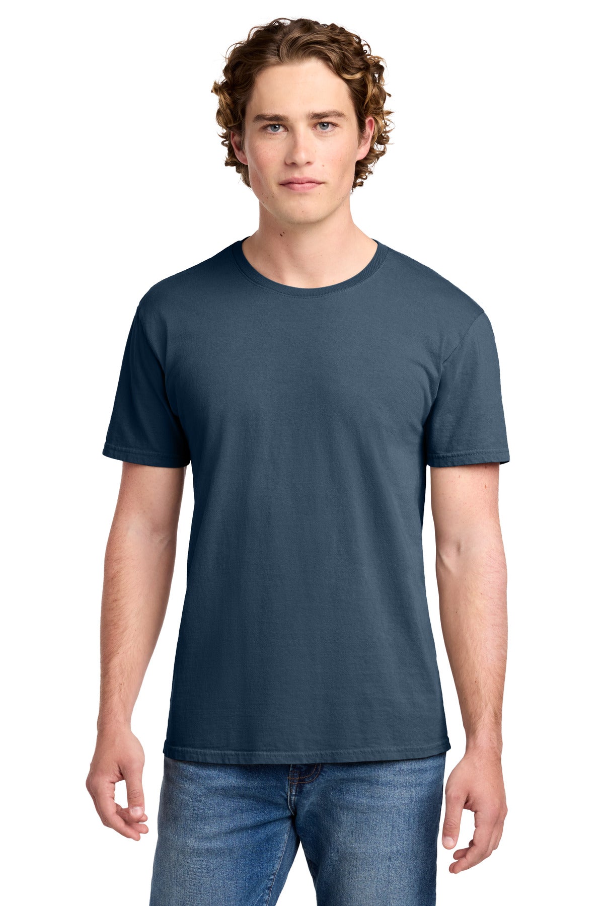 Port & Co Beach Wash Garment-Dyed Tee. PC099 in Denim Blue