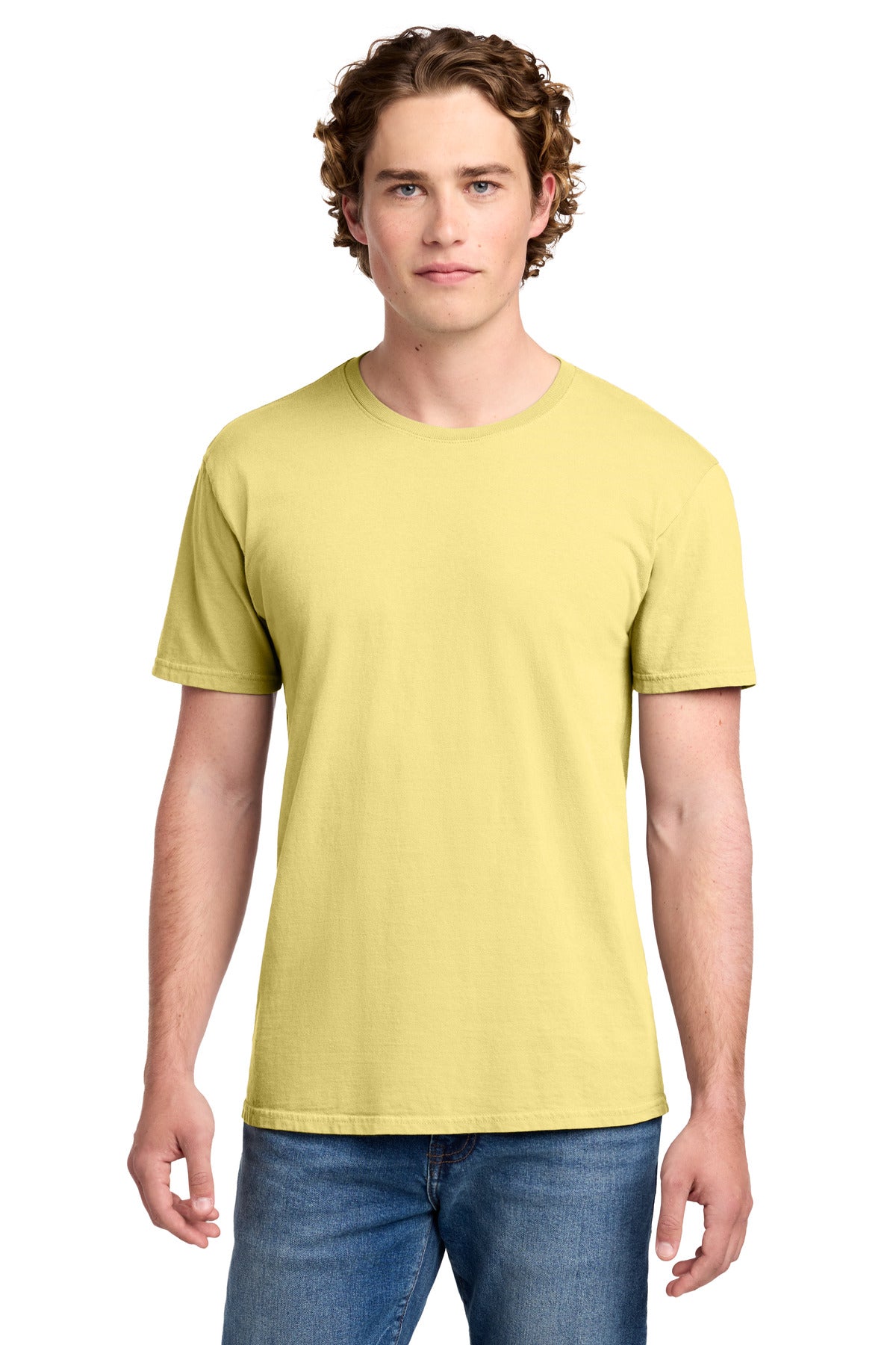 Port & Co Beach Wash Garment-Dyed Tee. PC099 in Popcorn