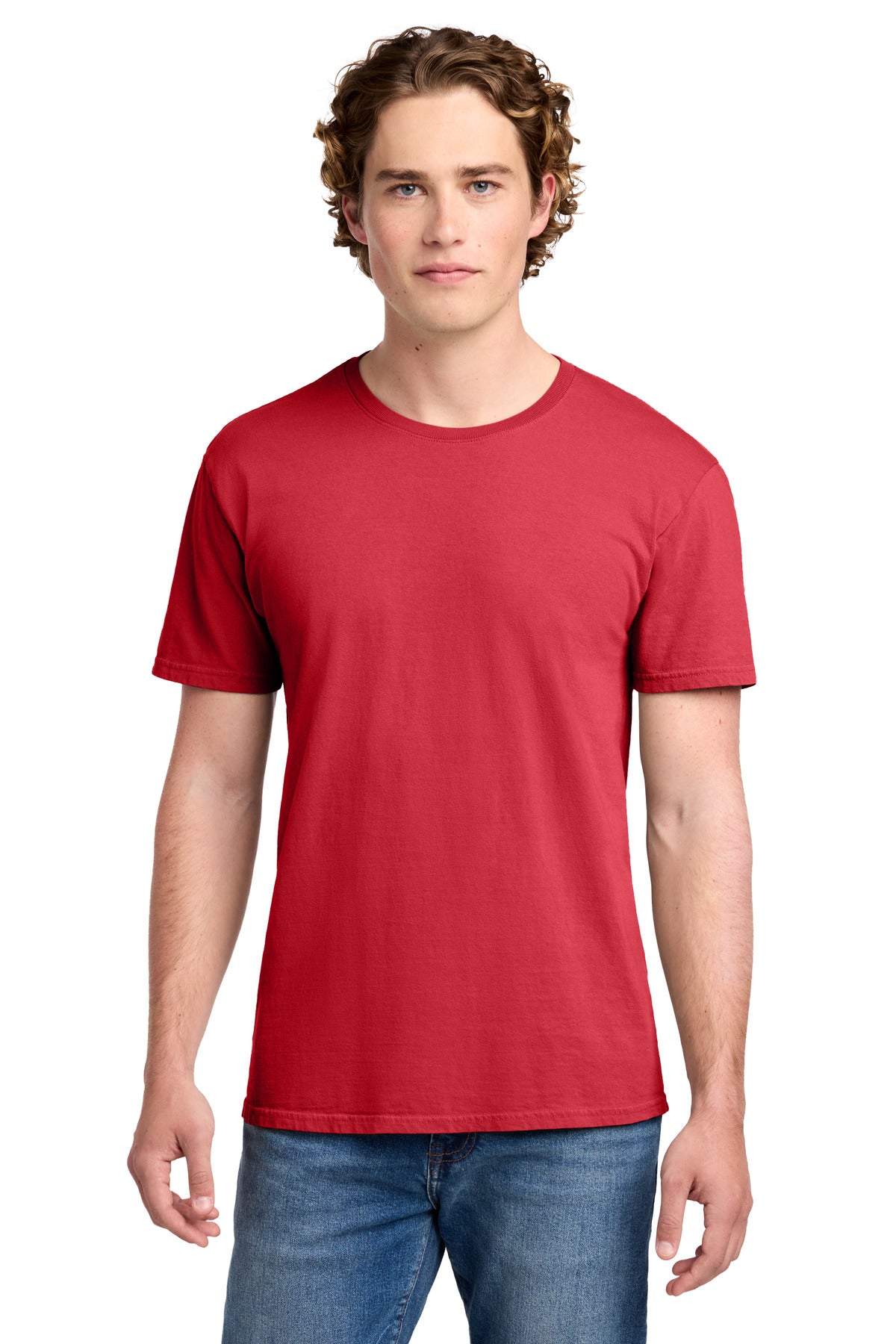 Port & Co Beach Wash Garment-Dyed Tee. PC099 in Poppy
