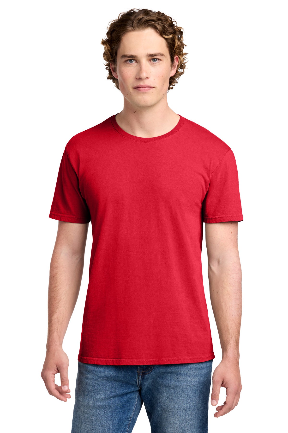 Port & Co Beach Wash Garment-Dyed Tee. PC099 in Red