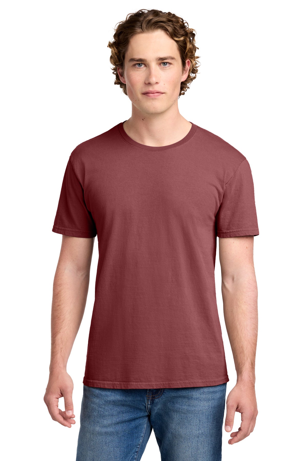 Port & Co Beach Wash Garment-Dyed Tee. PC099 in Red Rock