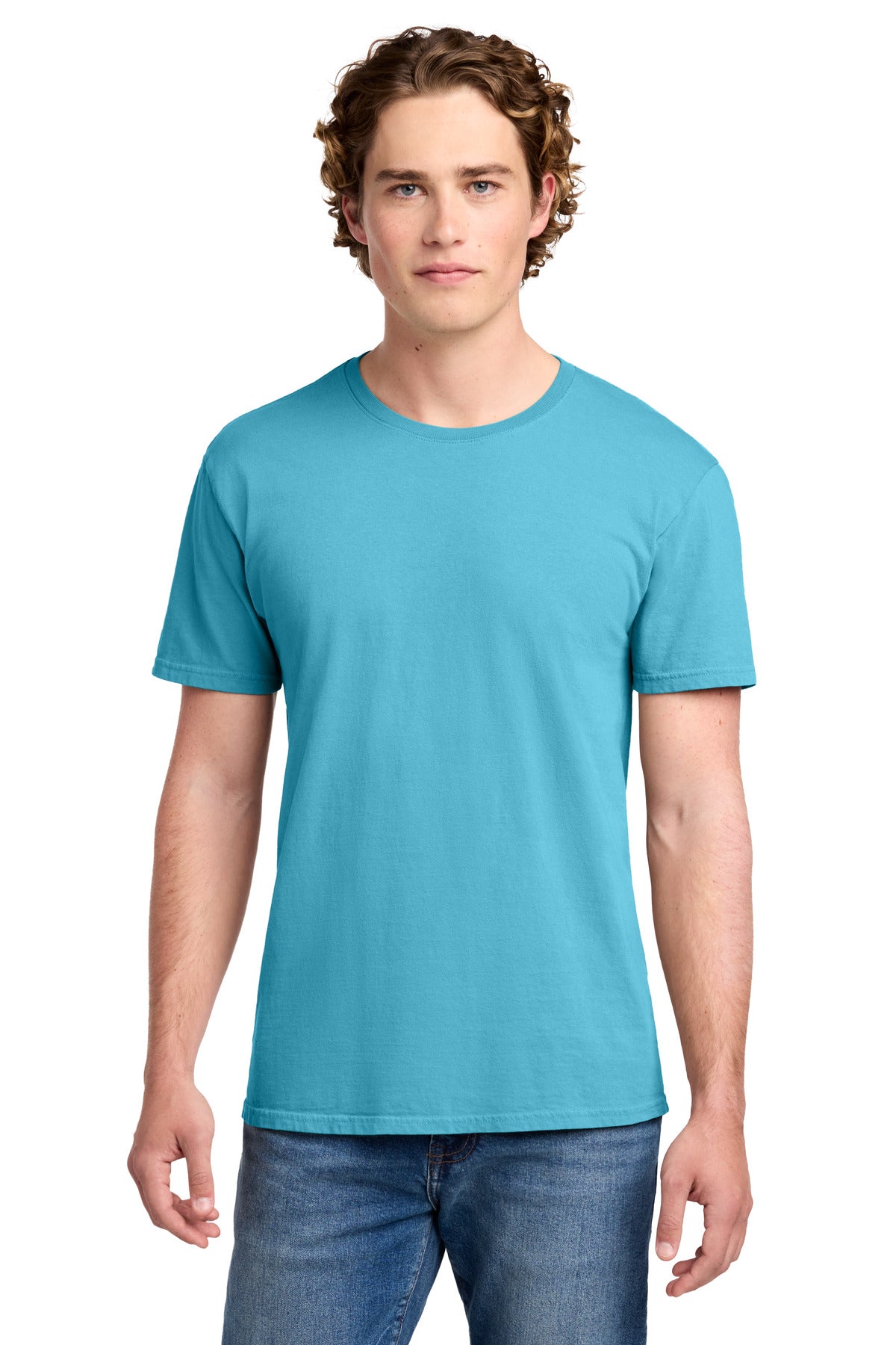 Port & Co Beach Wash Garment-Dyed Tee. PC099 in Tidal Wave