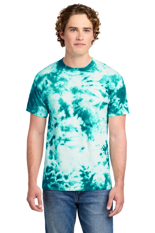 Port & Co Crystal Tie-Dye Tee PC145 in Teal
