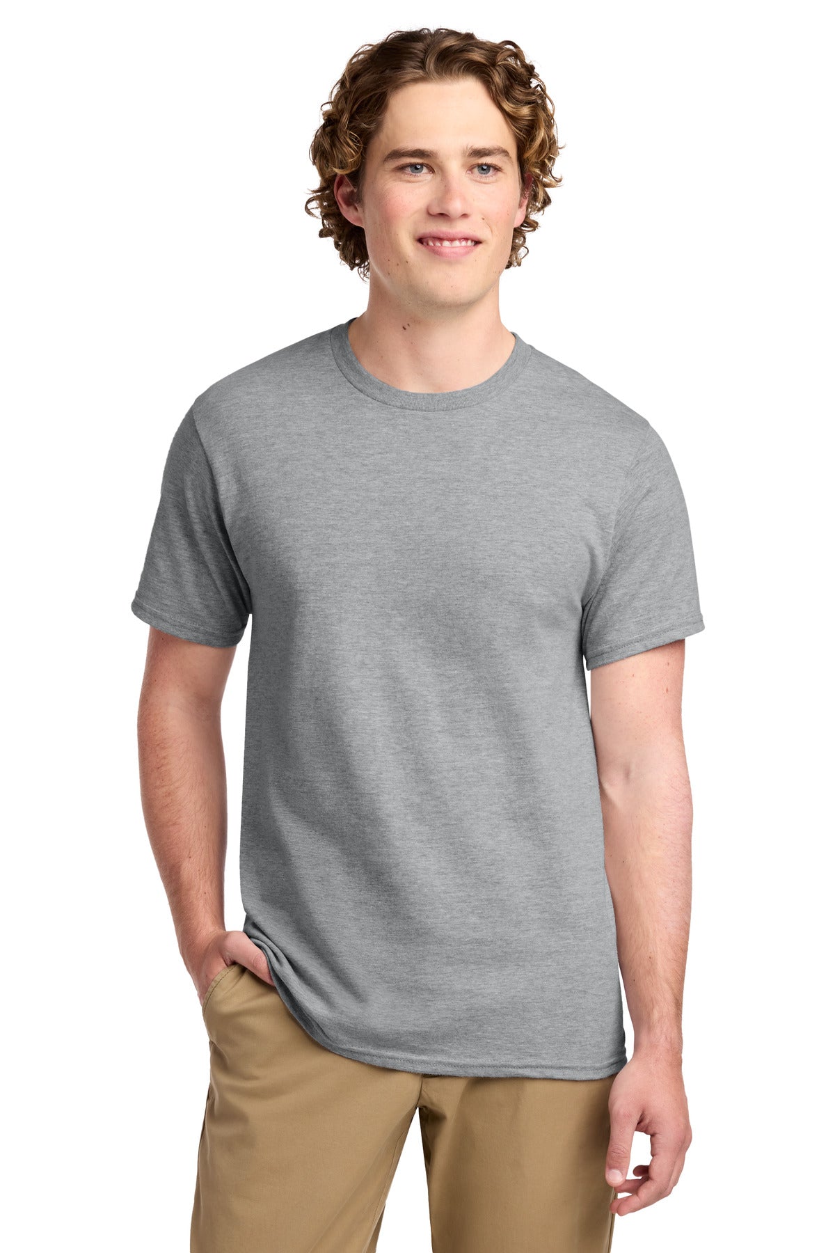 Port & Co Ring Spun Cotton Tee. PC150 in Athletic Heather