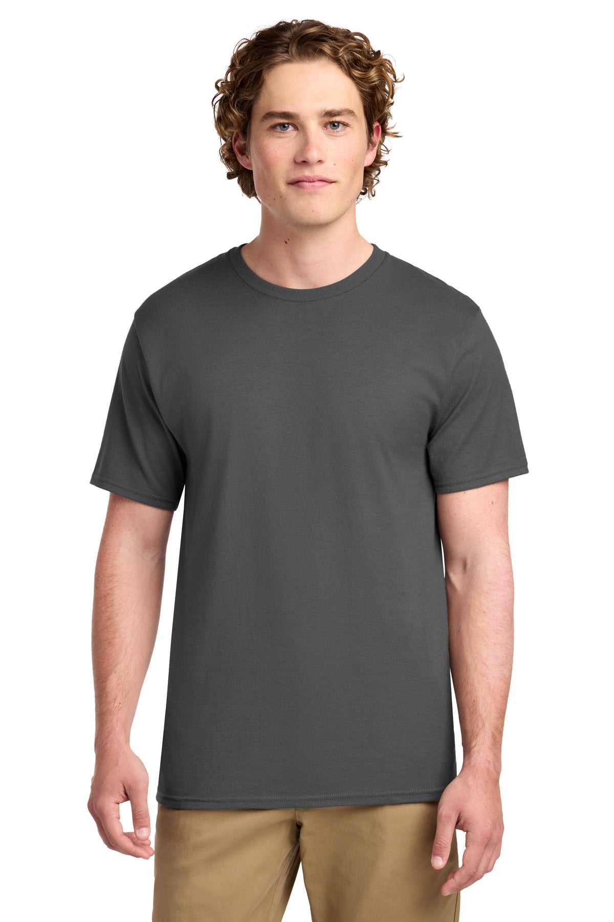 Port & Co Ring Spun Cotton Tee. PC150 in Charcoal