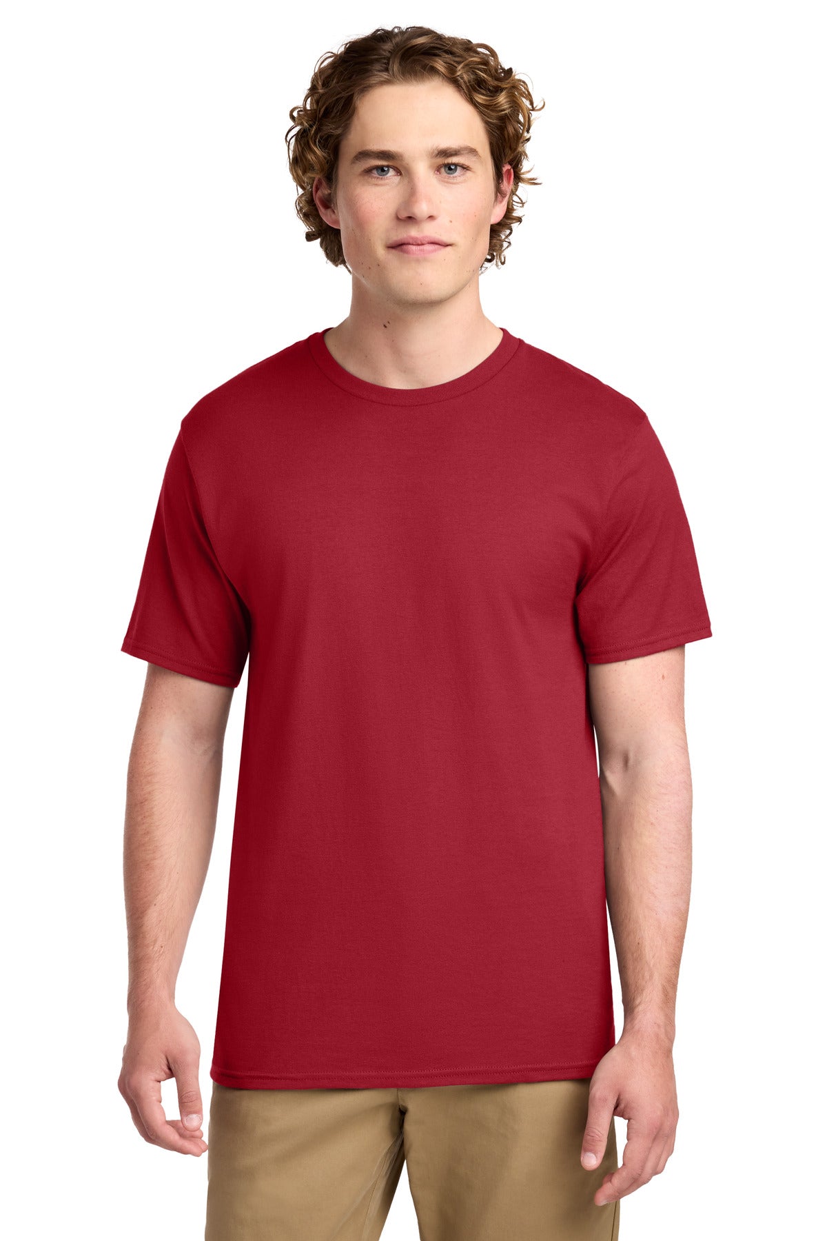 Port & Co Ring Spun Cotton Tee. PC150 in Red