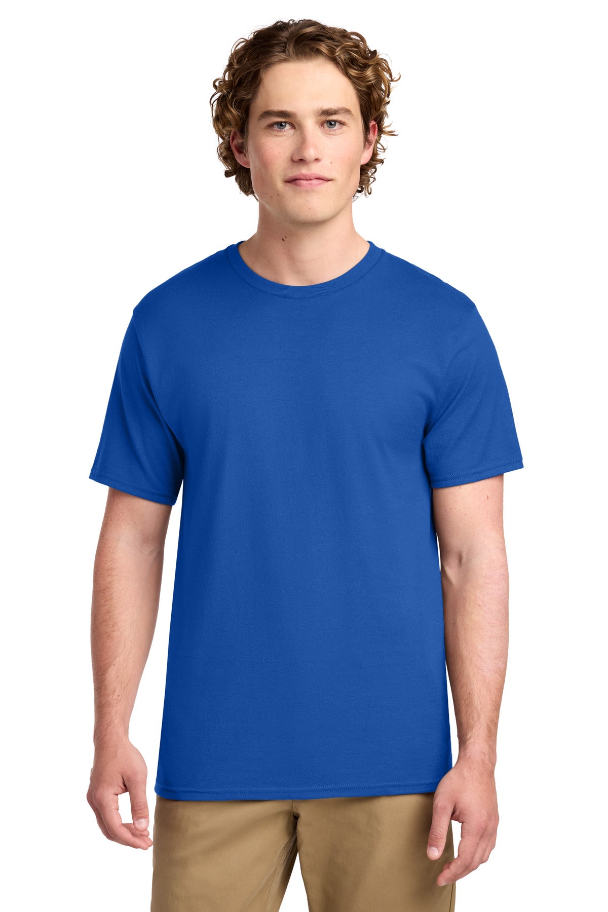 Port & Co Ring Spun Cotton Tee. PC150 in Royal