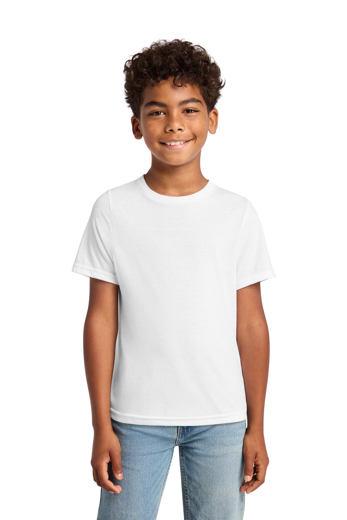 Port & Co Youth Tri-Blend Tee PC330Y in White