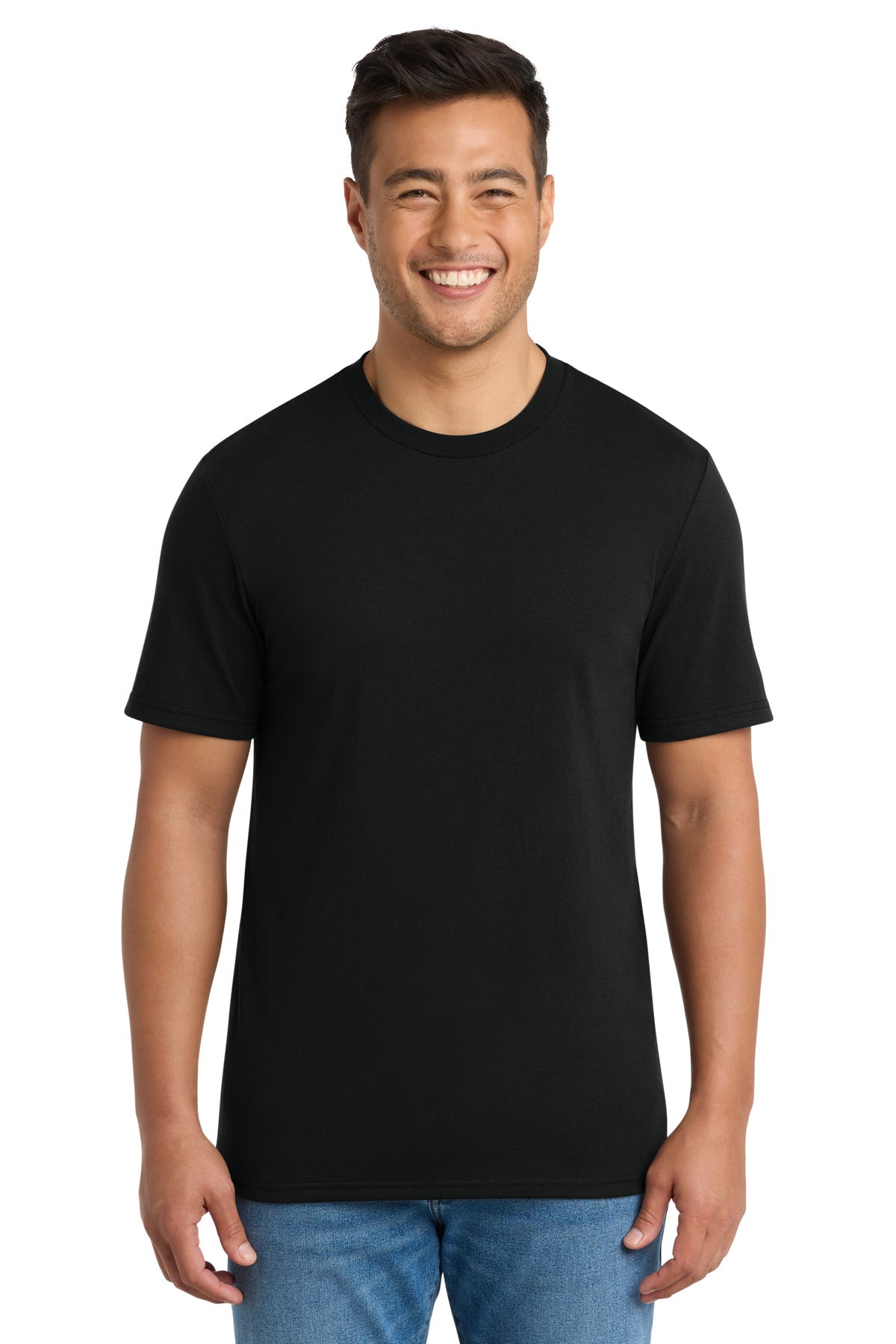 Port & Co Tri-Blend Tee. PC330 in Black
