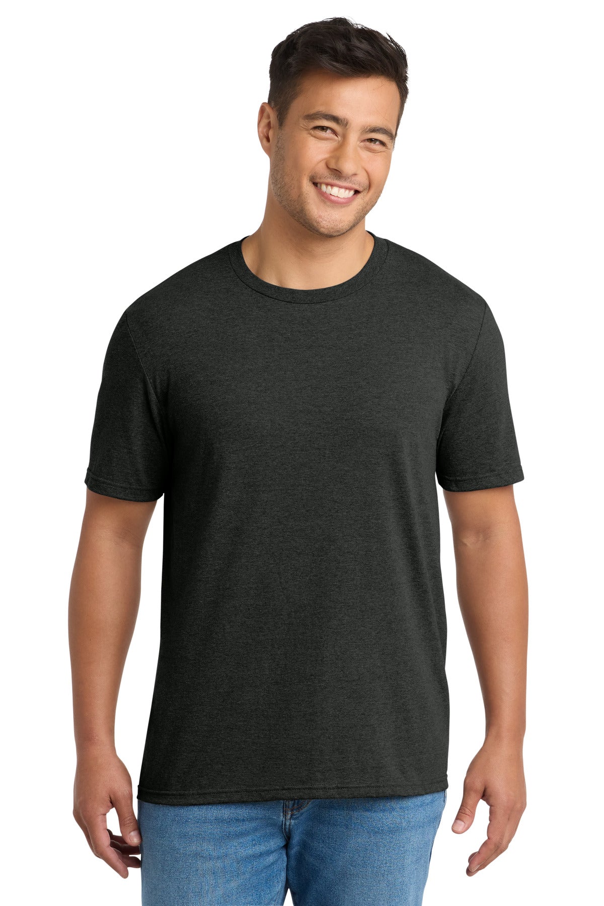 Port & Co Tri-Blend Tee. PC330 in Black Heather