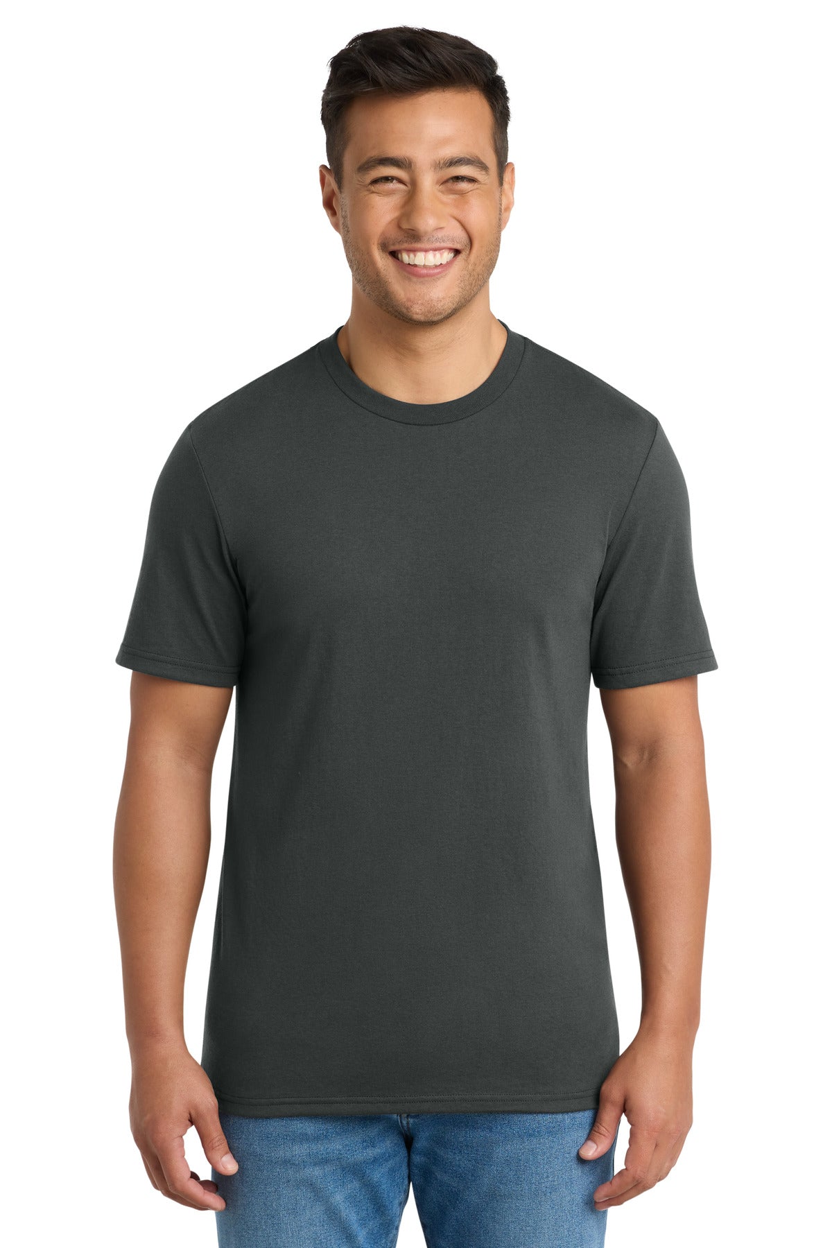 Port & Co Tri-Blend Tee. PC330 in Coal Grey